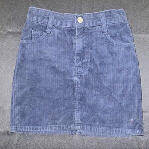 Blue Corduroy Women's Skirt